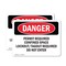 Signmission 7 in H x 10 in W, Vinyl Decal, Rectangle, Permit Required Confined Space Lockout Tagout OS-2PACK-DS-D-710-L-2156 - alternate 1